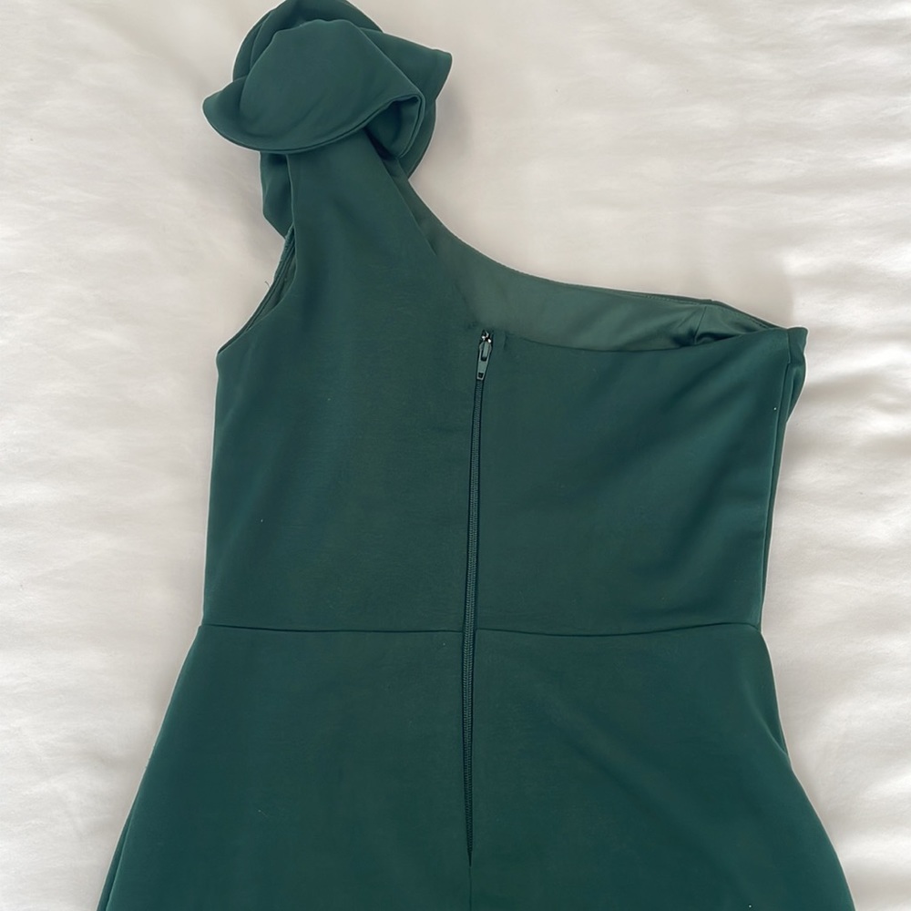 Formal One-Shoulder Ruffle Dress - Picture 7 of 9